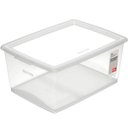 Ver imagem 1 de Organizador Plástico com Tampa Click 30l Caixa Organizadora para Casa Escritório Lavanderia