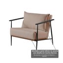 Ver mais imagens de Poltrona em Estrutura de Metal, Estofada e Almofada Inclusa Ferco