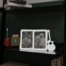 Kit Porta Retrato Presente Criativo Para Musico Rockeiro:Branco e Preto - 4