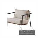 Ver mais imagens de Poltrona em Estrutura de Metal, Estofada e Almofada Inclusa Ferco