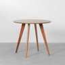Mesa de Jantar Square Redonda Bétula - 88cm Abra Casa - 1