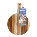 Ver imagem 3 de Tábua Redonda Kitchen em Madeira Teca com Cabo 40x28 Cm Tramontina