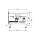 Ver imagem 4 de Chapa de Fritura a Gás Modelo Exportação 45,5cm 18"