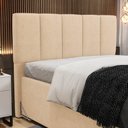 Ver imagem 2 de Cabeceira Cama Box Casal Queen 160cm Pérola W01 Linho Bege Escuro - Mpozenato