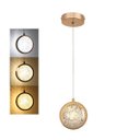 Ver imagem 2 de Pendente Saturno Premium de Cristal 3 Cores