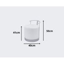 Ver imagem 5 de Puff Redondo com Base em Ferro Dourada e Estofado ÁQuila
