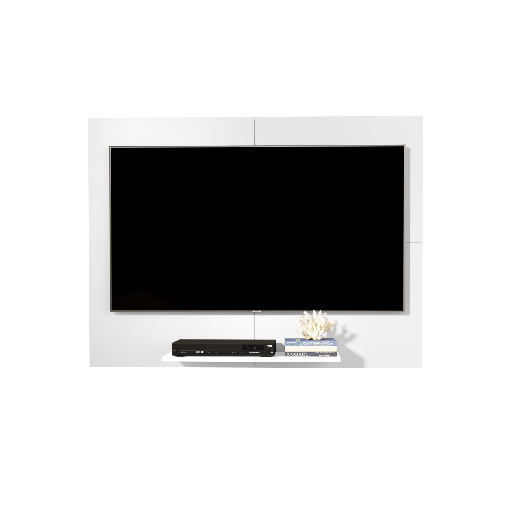 Painel Paris Para Televisão De Até 45 Polegadas: Branco