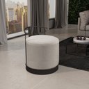Ver imagem 1 de Puff Redondo com Base em Ferro e Estofado ÁQuila