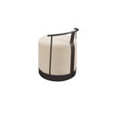 Ver imagem 3 de Puff Redondo com Base em Ferro e Estofado ÁQuila Bege Res_Atr_Bege_Claro_Preto