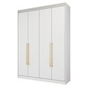 Ver imagem 2 de Guarda-Roupa Casal Zoe 4 Portas de Abrir 2 Gavetas 100 MDF Pm Home