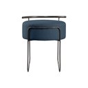 Ver imagem 7 de Puff Redondo com Base em Ferro e Estofado Ivar Azul Res_Atr_Linho_Azul_Preto