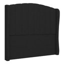 Ver imagem 1 de Cabeceira Casal King Cama Box 195cm Glenda I02 Linho Preto - Mpozenato