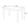Conjunto Mesa de Jantar Base Madeira Maciça com 4 Cadeiras Elisa Ideal para Apartamenteo 1,20 X 80 P - 5