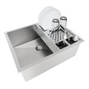 Ver imagem 1 de Conjunto Cuba 50x40 Aço Calha Escorredor Luxuoso Technox