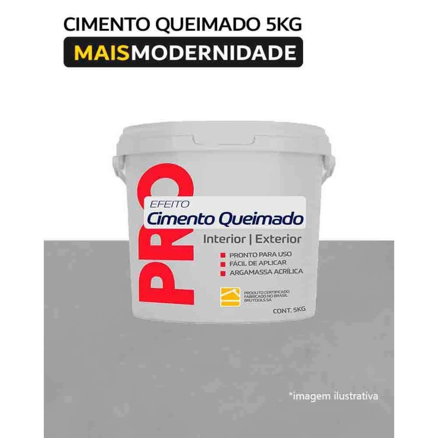 Cimento Queimado 5KG Nanquim Brucolor - 2