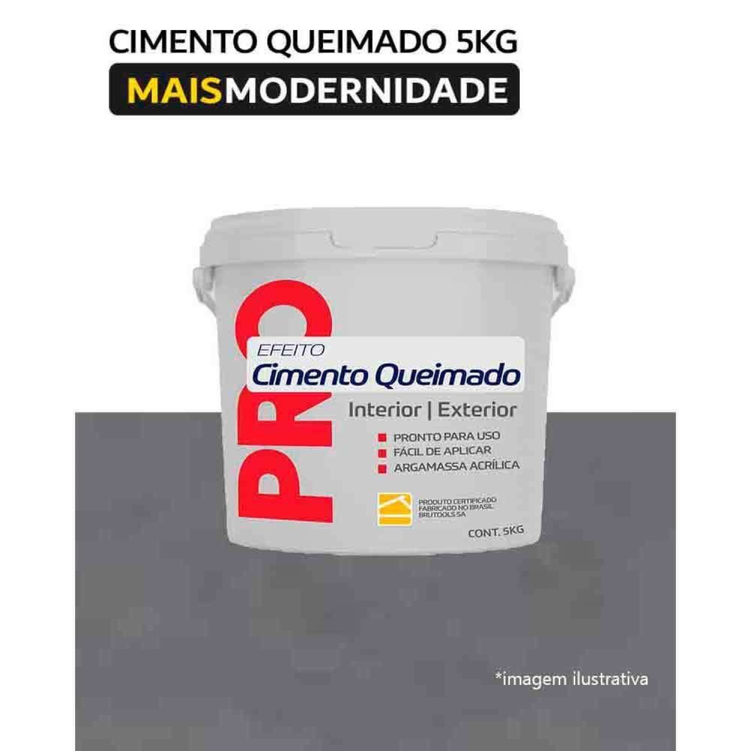 Cimento Queimado Envelhecido 5KG Brucolor - 2