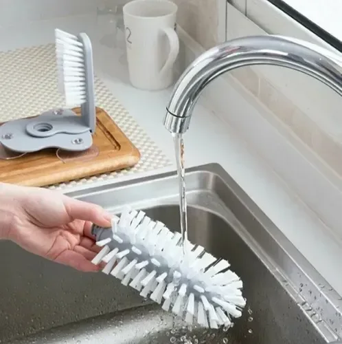 Ver imagem 2 de Escova Limpeza de Copos e Garrafas com Ventosa Snh20 Snel Home