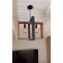 Ver imagem 2 de Luminaria Rustica em X Estilo Industrial