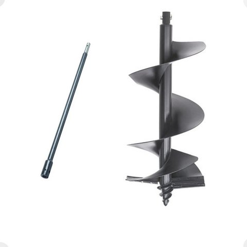 Alongador Extensor Broca de Perfurador de Solo Branco 300mm