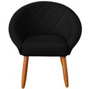 Ver imagem 3 de Poltrona Corino Ibiza para Recepção Sala de Espera Decorativa - Moblan Decor:preto