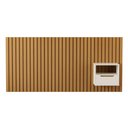 Ver imagem 4 de Cabeceira Ripado para Cama de Casal/queen Maracá Nature com Mesa de Cabeceira Jatobá Offwhite - Rede