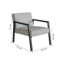 Ver imagem 3 de Kit 2 Poltrona Decorativa Madeira Maciça Jequitibá Assento com Persintas Slim