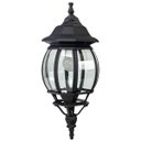 Ver imagem 1 de Arandela Colonial Decorativa Parede Vidro Metal Preta 50x20