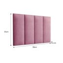 Ver imagem 2 de Cabeceira Solteiro 88 - Bello Box - Milão Suede Rosa