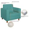 Kit Sofá 180cm e Poltrona em Suede Dallas - 11
