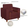 Kit Sofá 180cm e Poltrona em Suede Dallas - 11
