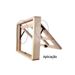 Braço Suporte Janela Maxim Ar Alumínio 20cm Cinza - 2