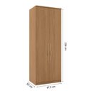 Ver imagem 4 de Módulo 2 Portas 3 Gavetas com Gaveteiro 100% MDF Decor Marrom/Freijo