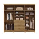 Ver imagem 4 de Guarda-Roupa Dubai Ouro 235cm MDF c/ Vidro Reflecta - Nature Alaca  Vila Rica