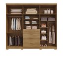 Ver imagem 4 de Guarda-Roupa Dubai Ouro 235cm MDF c/ Vidro Reflecta - Nature Alaca  Vila Rica