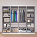 Ver imagem 3 de Guarda-Roupa Casal Lisboa 8 Portas 4 Gavetas com Pés