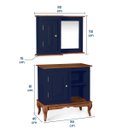 Ver imagem 5 de Gabinete para Banheiro 1 Porta e Armário Espelheira Dália 3051
