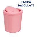 Ver imagem 4 de Lixeira com Tampa Basculante para Banheiro Cozinha 5litros Haus - Rosa