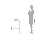 Ver imagem 5 de Mesa Apoio Industrial 40cm com 1 Gaveta Dalla Costa 100% Mdf Cor:freijó com Preto Fosco