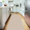 Ver imagem 2 de Tapete Passadeira 2,50m X 65cm Grande para Cozinha Nórdico - Marrom Claro