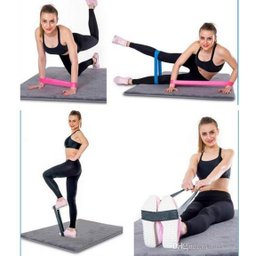 Kit Thera Band 3 Faixas Elásticas + 3 Mini Band de Exercício - 2
