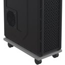 Ver imagem 3 de Kit 03 Suportes Para Cpu Com Rodízios Cyber L03 Cinza - Lyam Lyam Decor