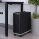 Ver imagem 3 de Kit 03 Suportes Para Cpu Com Rodízios Cyber L03 Cinza - Lyam Lyam Decor