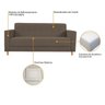 Kit Sofá 180cm e Poltrona em Suede Dallas - 10