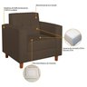 Kit Sofá 180cm e Poltrona em Suede Dallas - 11