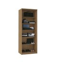 Ver imagem 3 de Módulo 2 Portas com Prateleiras 100% MDF Decor Marrom/Freijo/Off White