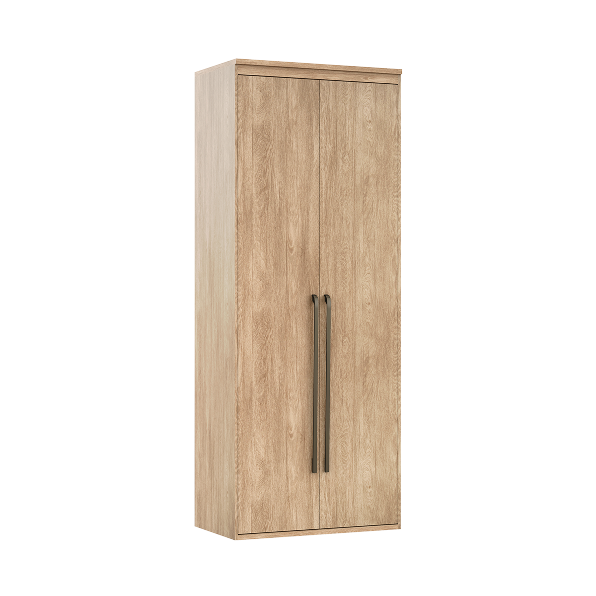 Guarda Roupa Modular 2 Portas com Gavetas MDF 90 cm Lotus Belmax:Carvalho