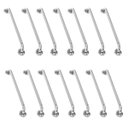 Ver imagem 1 de Alça de Apoio Barra 80cm Inox Acessibilidade Kit 14 Unidades Idoso Deficiente Cadeirante Quarto Banh