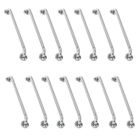 Alça de Apoio Barra 80cm Inox Acessibilidade Kit 14 Unidades Idoso Deficiente Cadeirante Quarto Banh