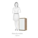 Ver imagem 3 de Armário Aéreo 40 Cm 1 Porta de Abrir 1 Prateleira Mel Luciane Móveis