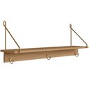 Ver mais imagens de Sapateira Vertical para Hall de Entrada e Prateleira Decorativa Industrial Alek A03 Hanover Dourado